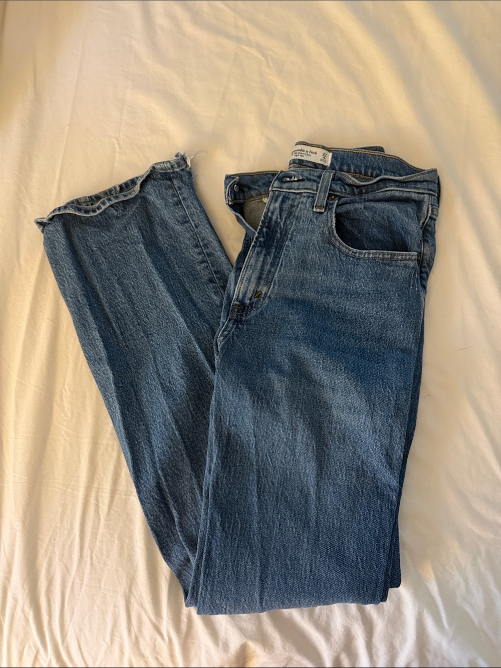 Abercrombie & Fitch Light Wash High-Rise Jeans